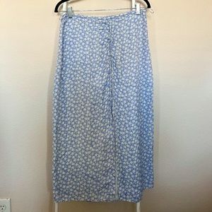 Zara Midi Multicolor print Skirt Size L